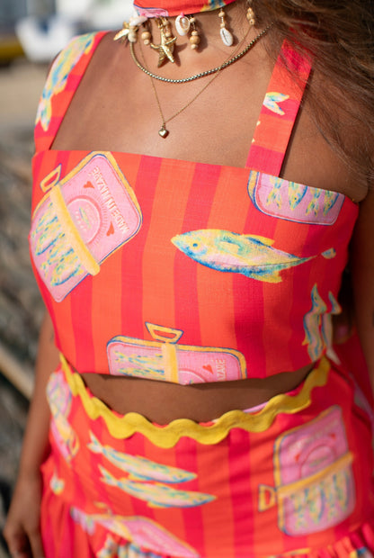 Conjunto-saia sardinha 🦞